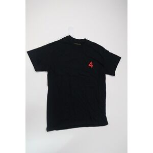 4Hunnid T-Shirt No Stress Medium Black Cotton Streetwear Casual